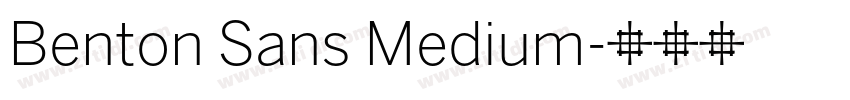 Benton Sans Medium字体转换